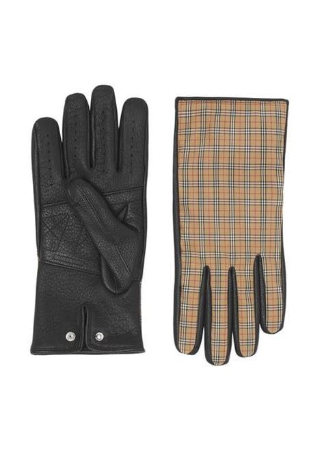 guanti pelle uomo burberry|Designer Hats & Gloves for Men .